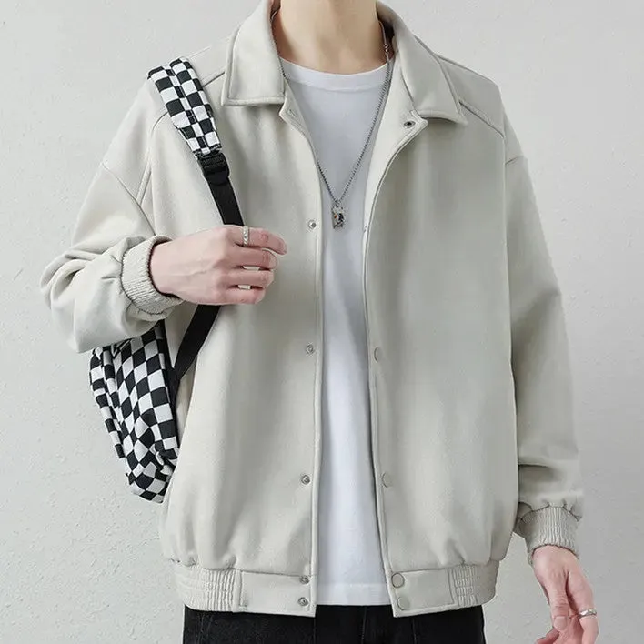 Men's Summer American Retro Suede Fabric Jacket