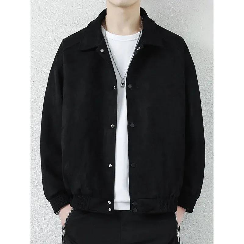 Men's Summer American Retro Suede Fabric Jacket