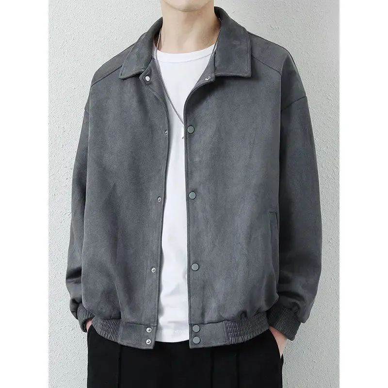Men's Summer American Retro Suede Fabric Jacket