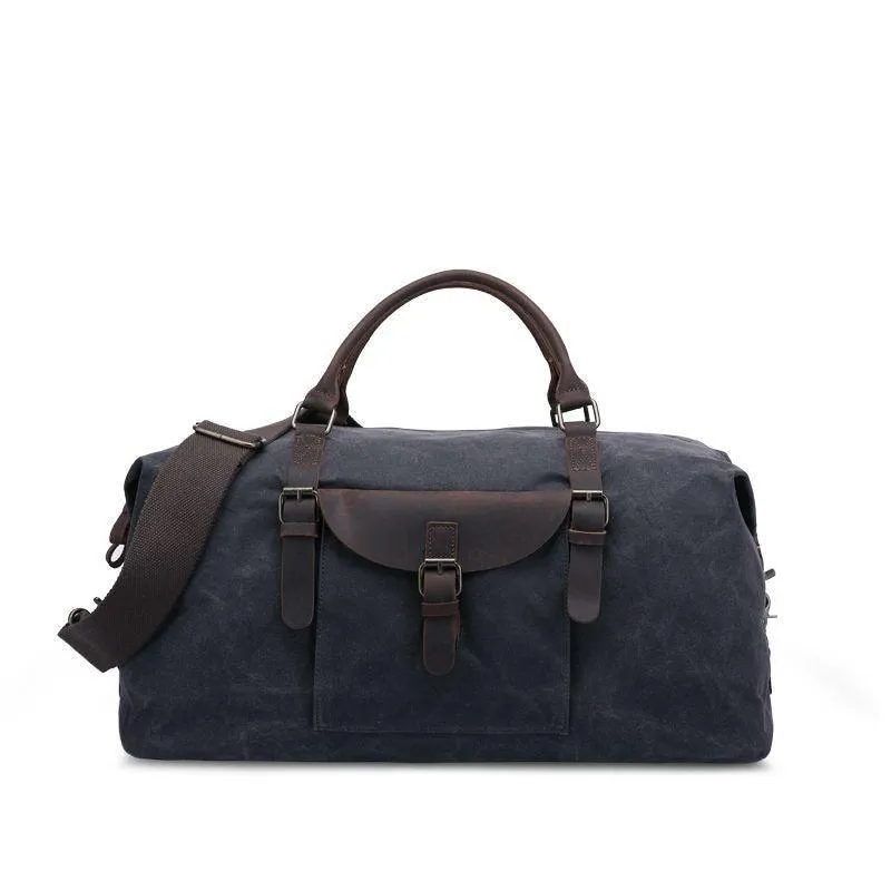 Mens Waxed Canvas Travel Duffle Bag