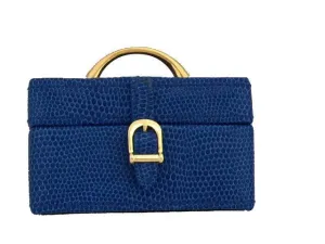 Miniature 3.5" Rectangular Suitcase Jewelry Holder