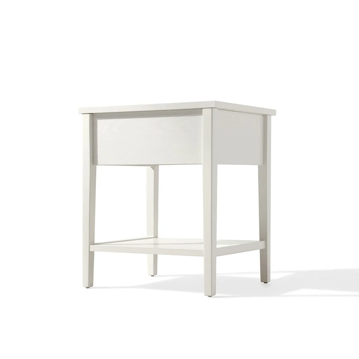 Minimalist Cream Storage Bedside Table