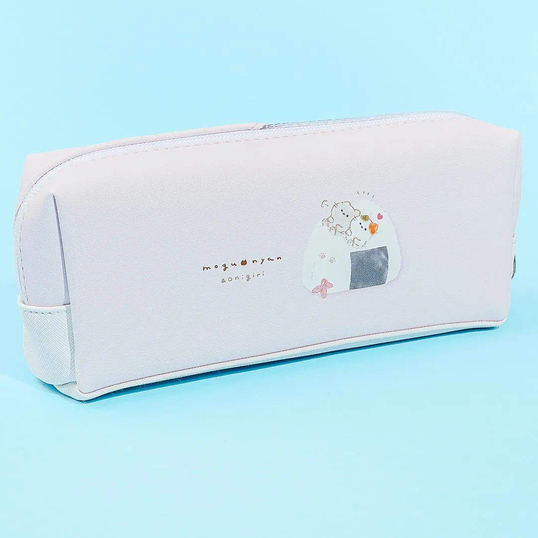 Mogunyan Cat Onigiri Pencil Case