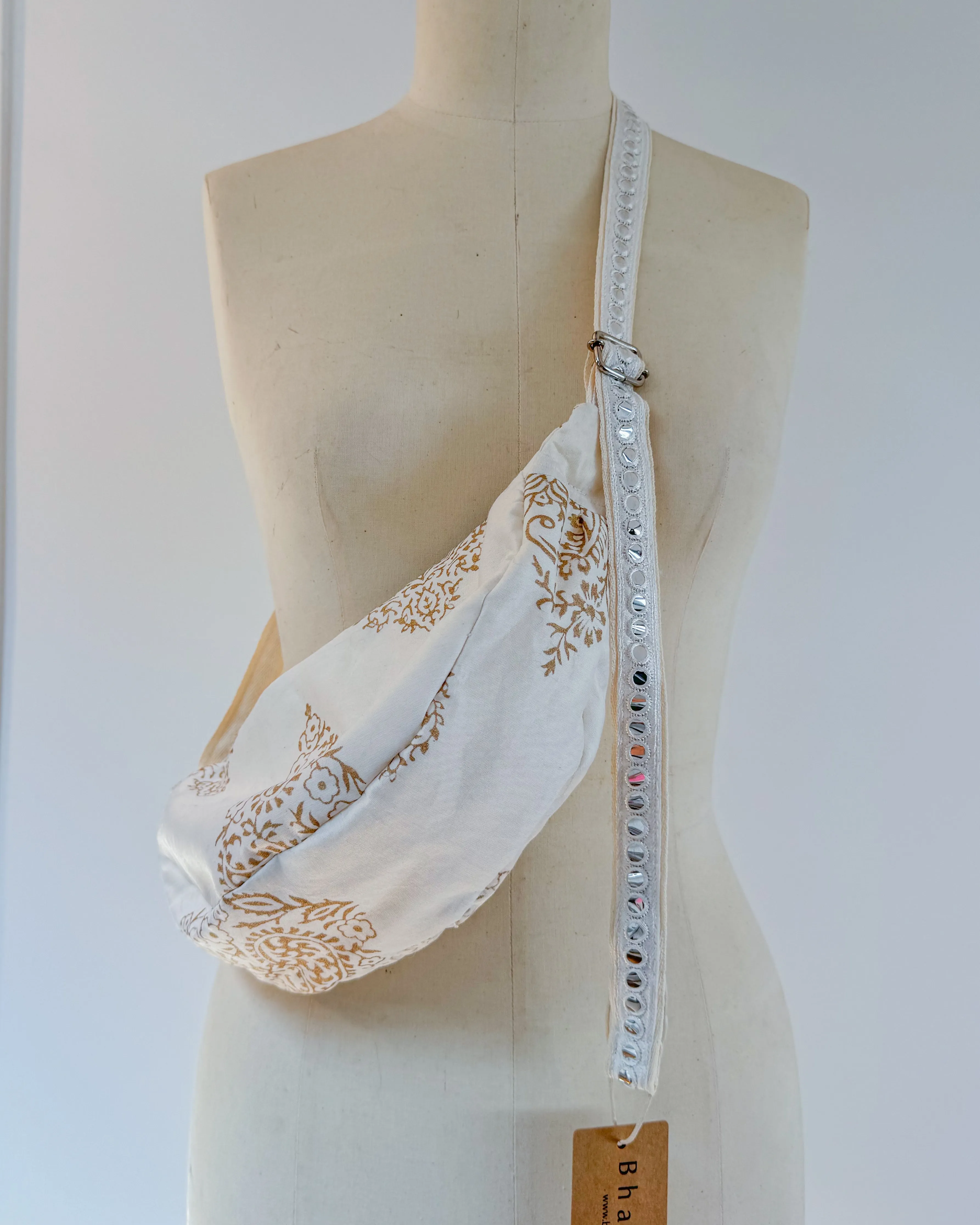 Off white block print shoulder | crossbody bag.