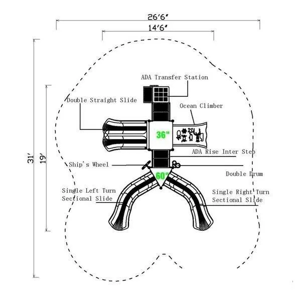 PD-KP-1515 | Commercial Playground Equipment