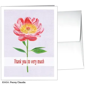 Peony Claudia, Greeting Card (8345A)