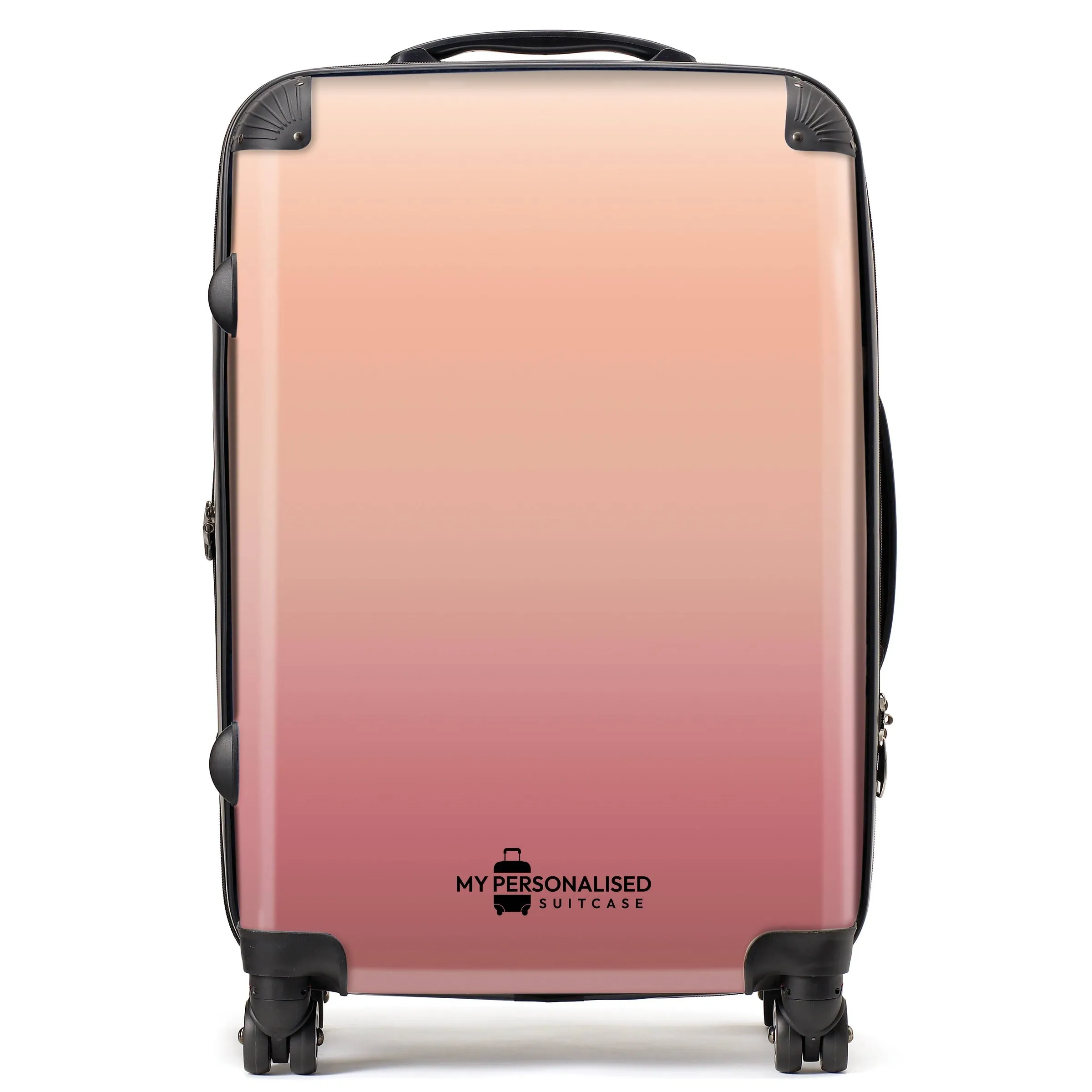 Personalised Nude Peach Ombre Gradient Suitcase