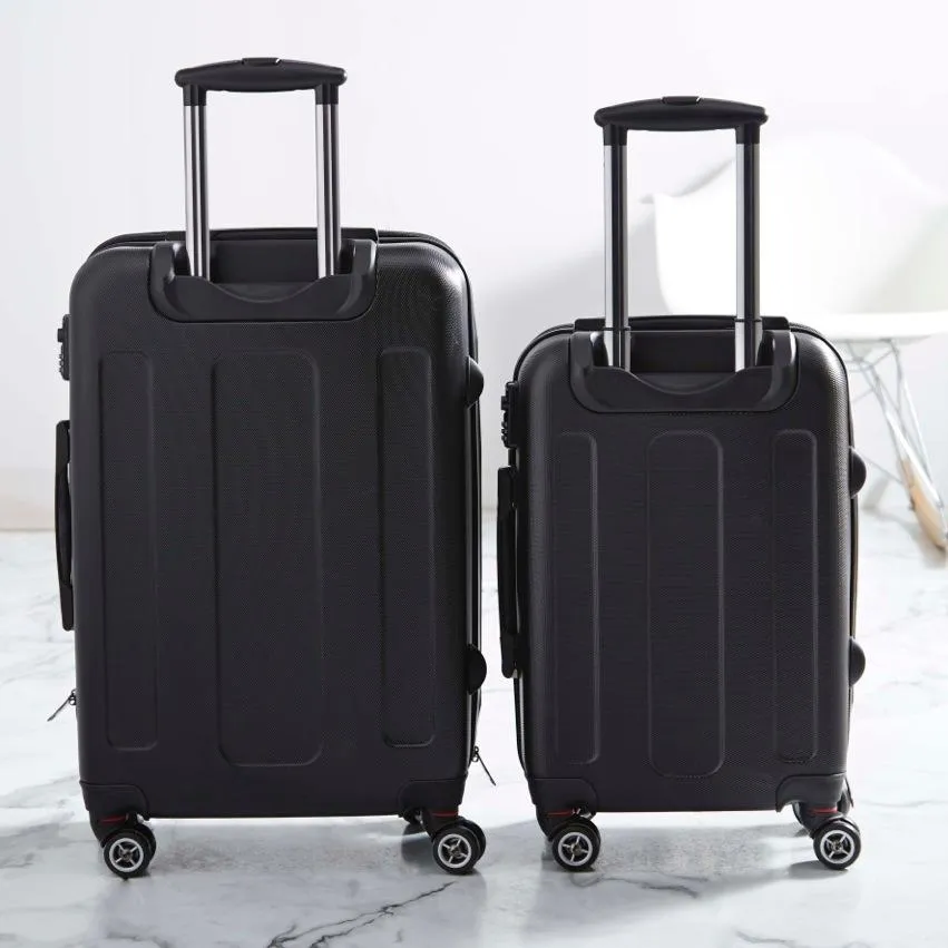 Personalised Suitcase | Black   Vanilla Colourblock