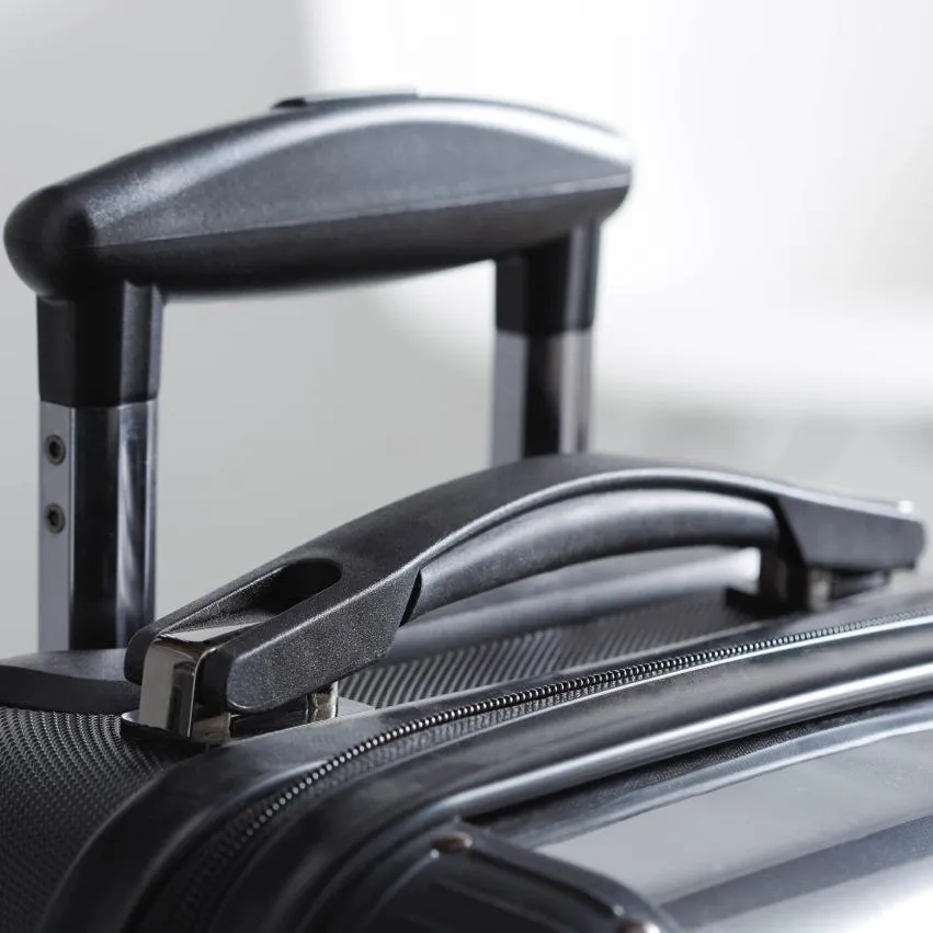 Personalised Suitcase | Black   Vanilla Colourblock
