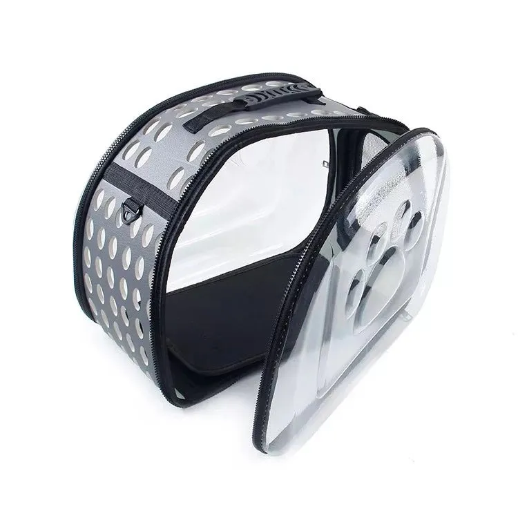 Pet Carrier Bag Portable Clear Cat Dog Comfort Tote Travel Bag Airline Approved