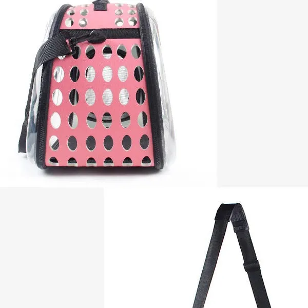 Pet Carrier Bag Portable Clear Cat Dog Comfort Tote Travel Bag Airline Approved