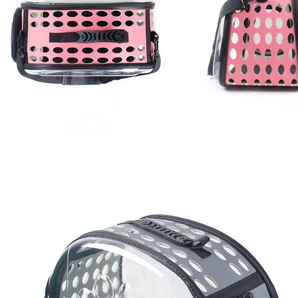 Pet Carrier Bag Portable Clear Cat Dog Comfort Tote Travel Bag Airline Approved