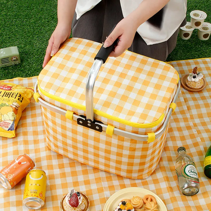 Portable Light-duty Travel Heat Insulation Insulation Bag Leak-proof Waterproof Thickened Aluminum Film Picnic Basket