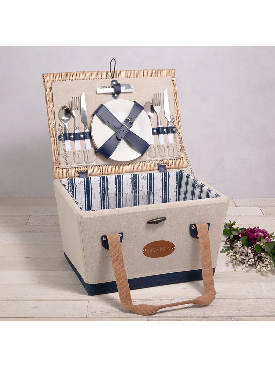 Ravinia Boardwalk Picnic Basket for 2