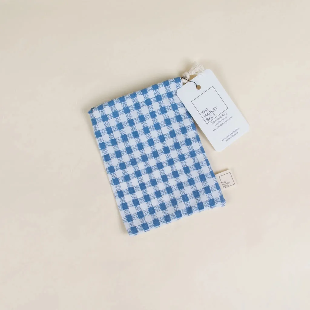 Reusable Upcycled Cotton Picnic Snack Bag