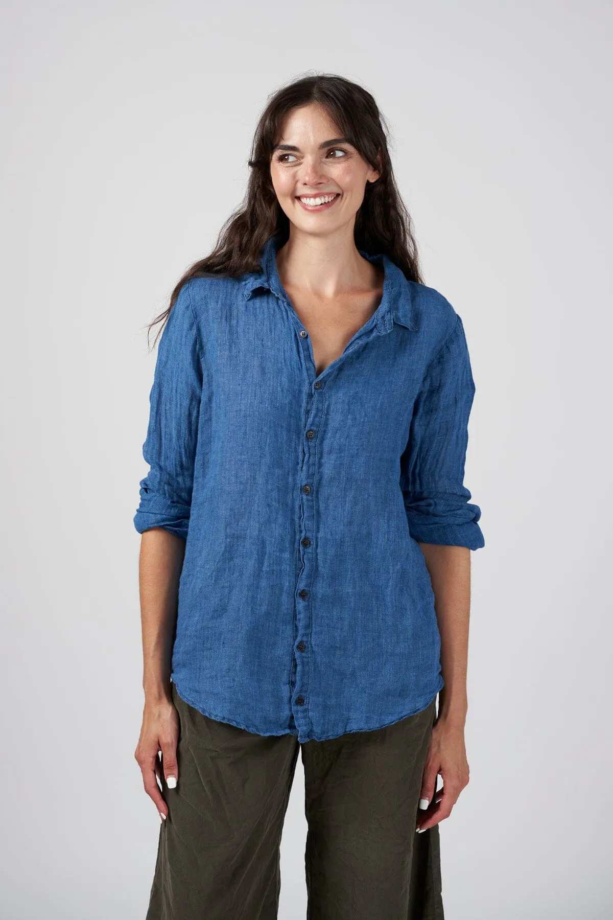 Romy - Lightweight Indigo Linen
