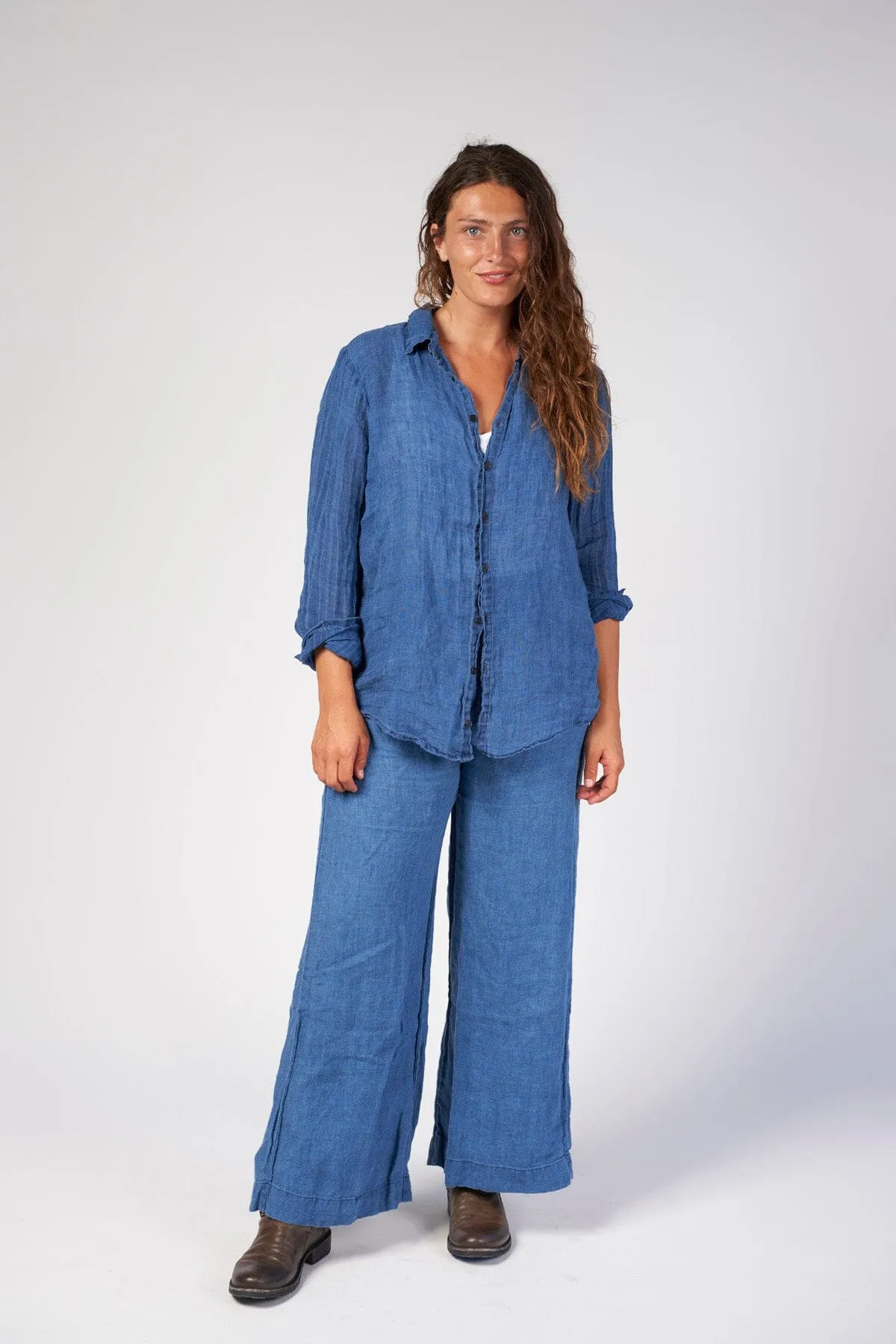 Romy - Lightweight Indigo Linen