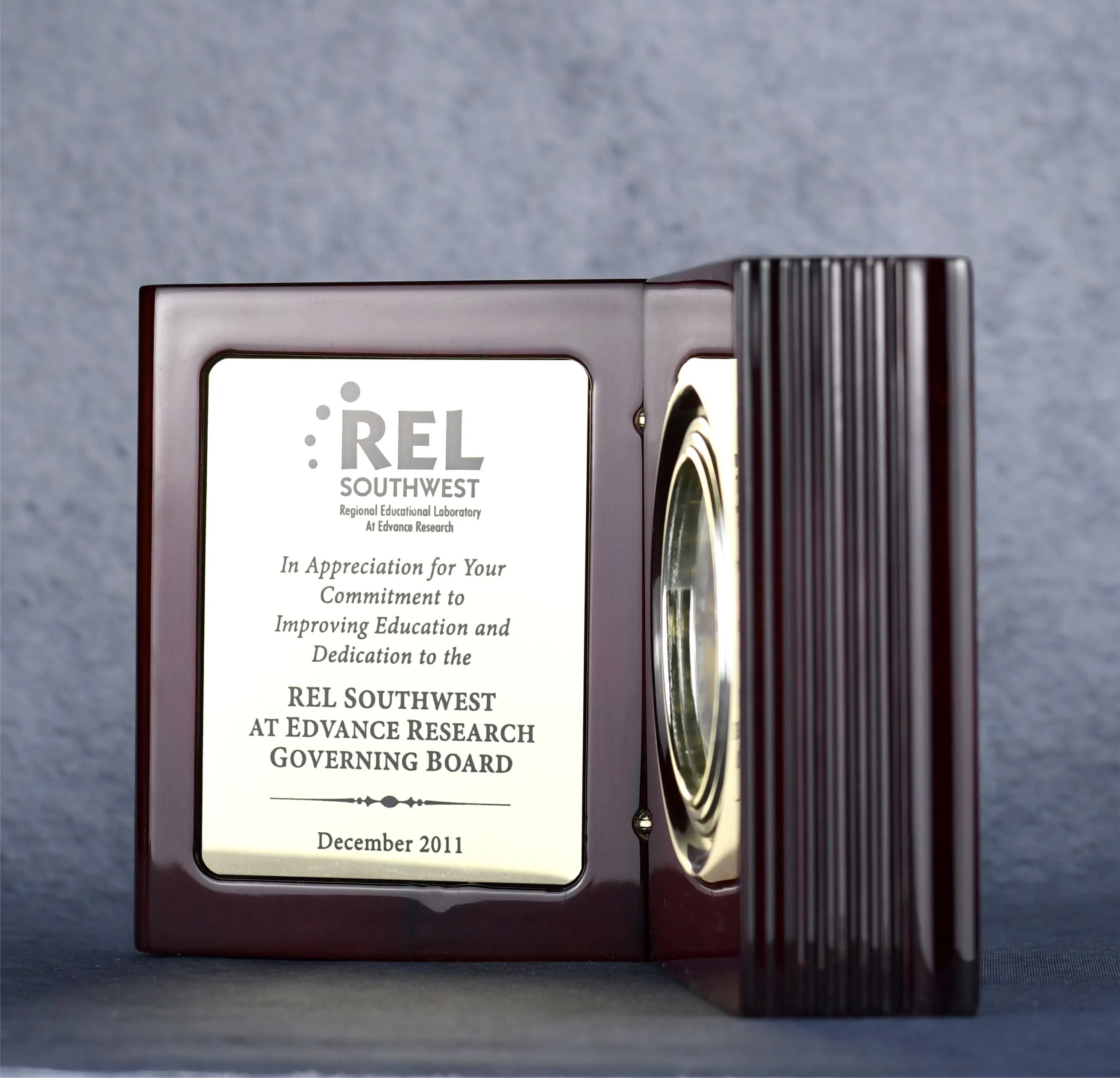 Rosewood Book Clock
