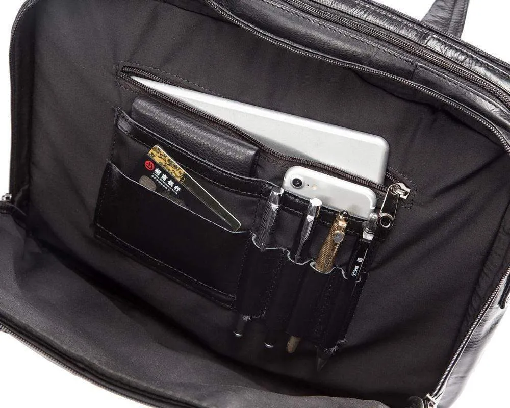 Rossie Viren  Leather  Mens Briefcase