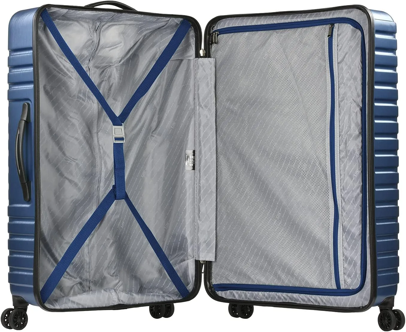 Rugged 30 Inch Hardside Top Handle Black Spinner Luggage Suitcase