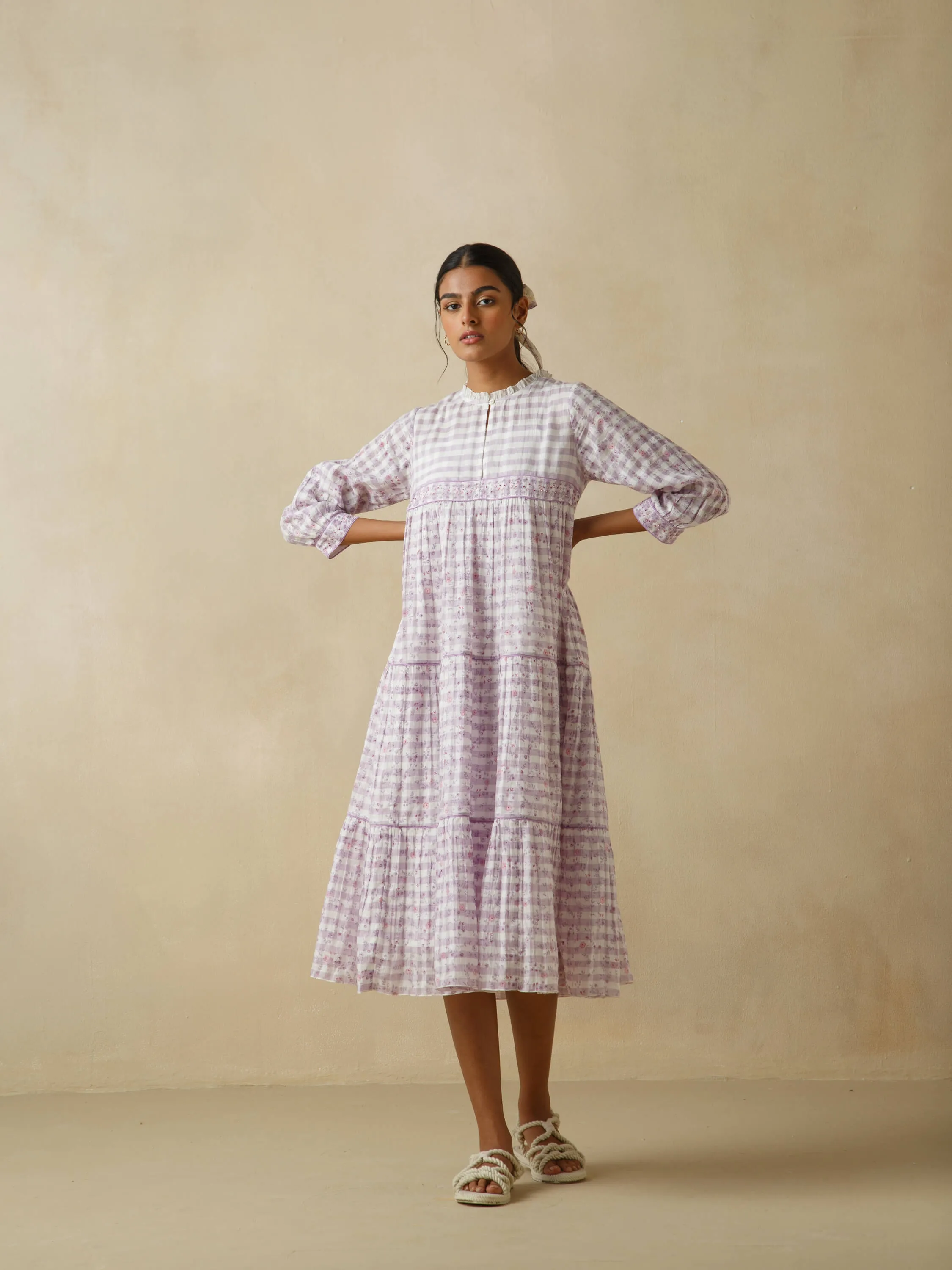 Sallyrosa Cotton Check Dress
