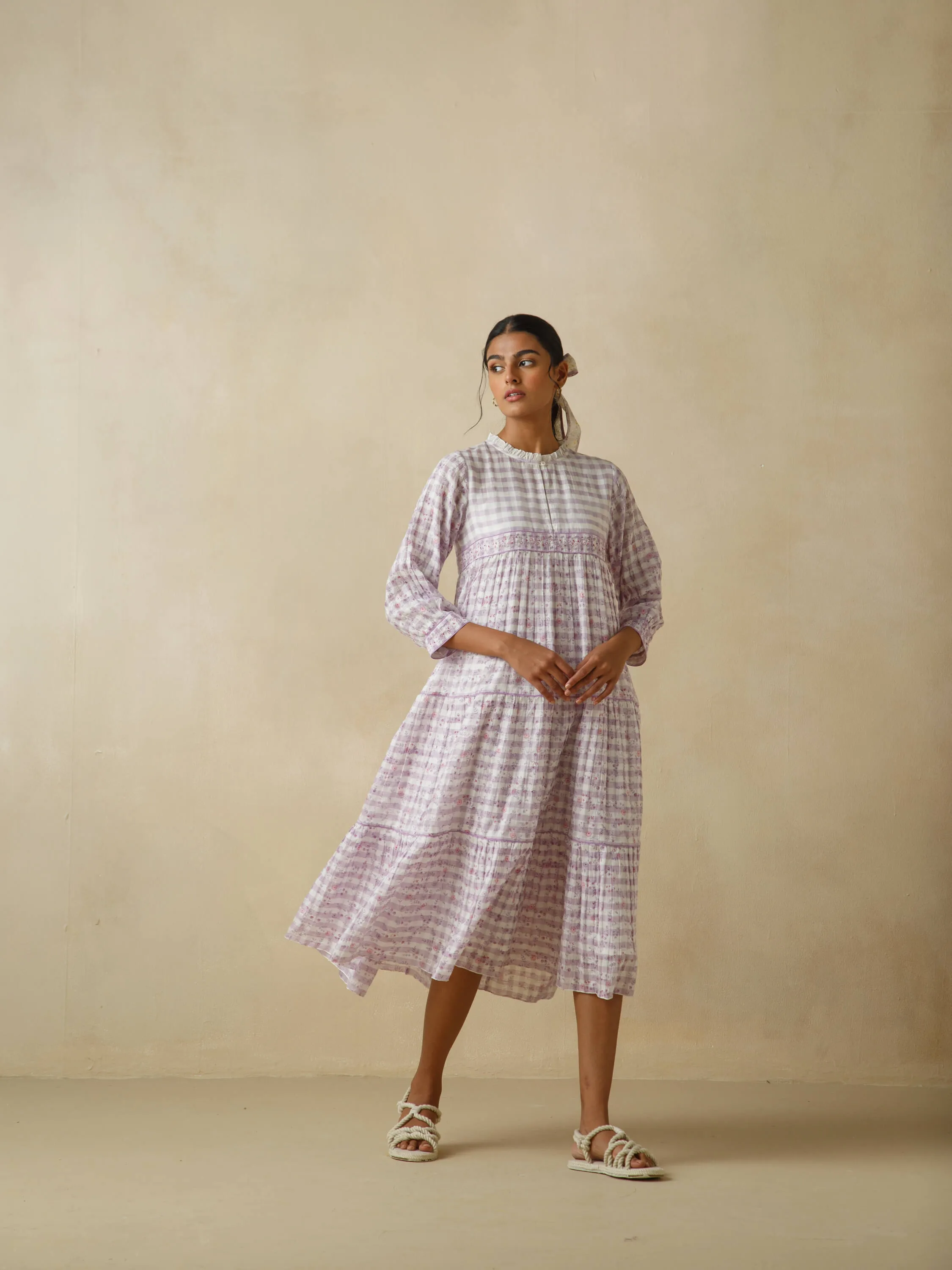 Sallyrosa Cotton Check Dress