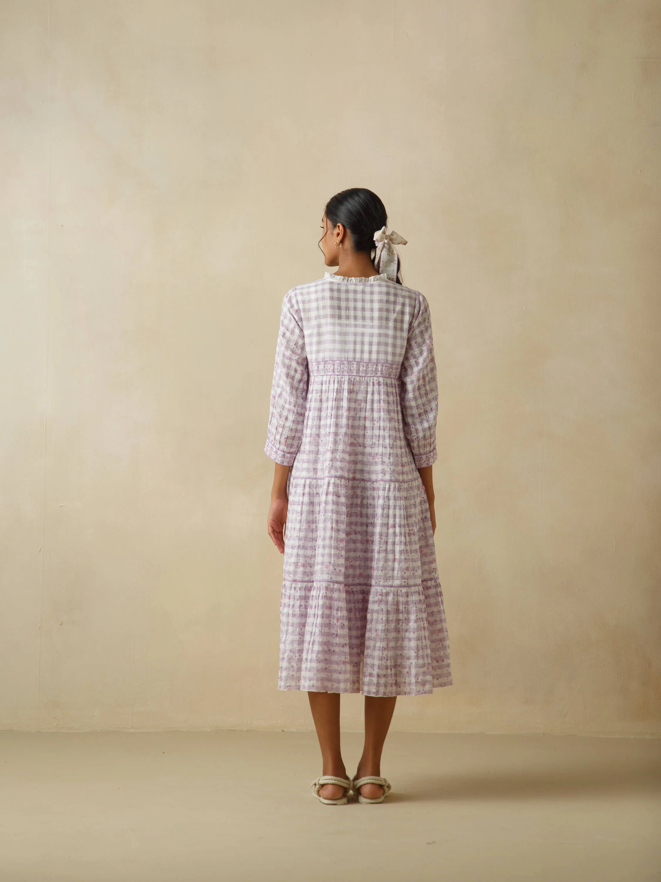 Sallyrosa Cotton Check Dress
