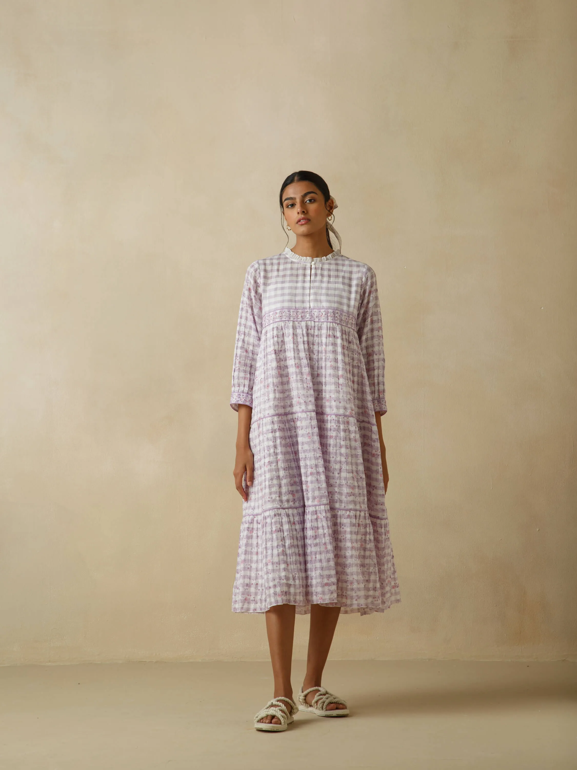 Sallyrosa Cotton Check Dress