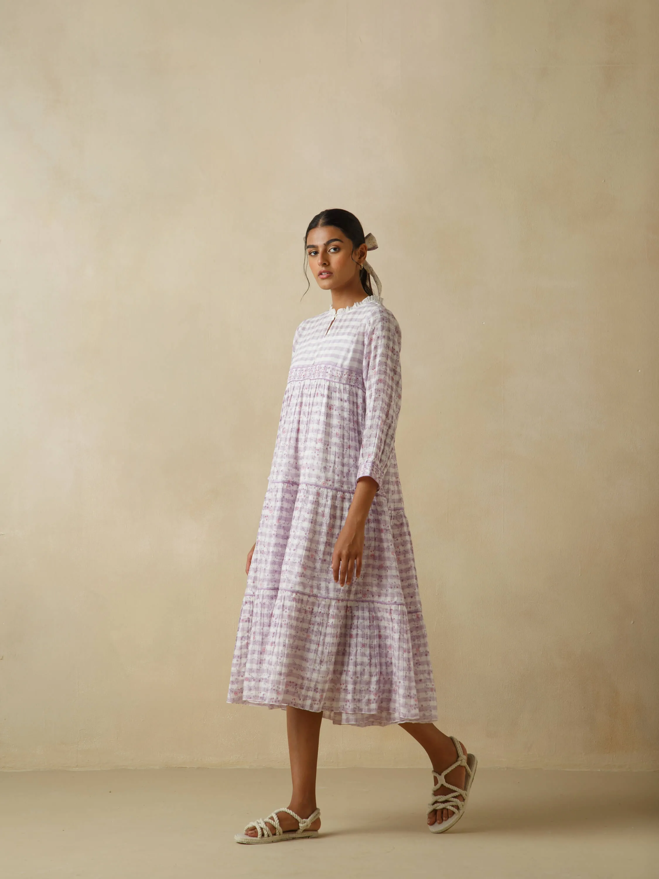 Sallyrosa Cotton Check Dress