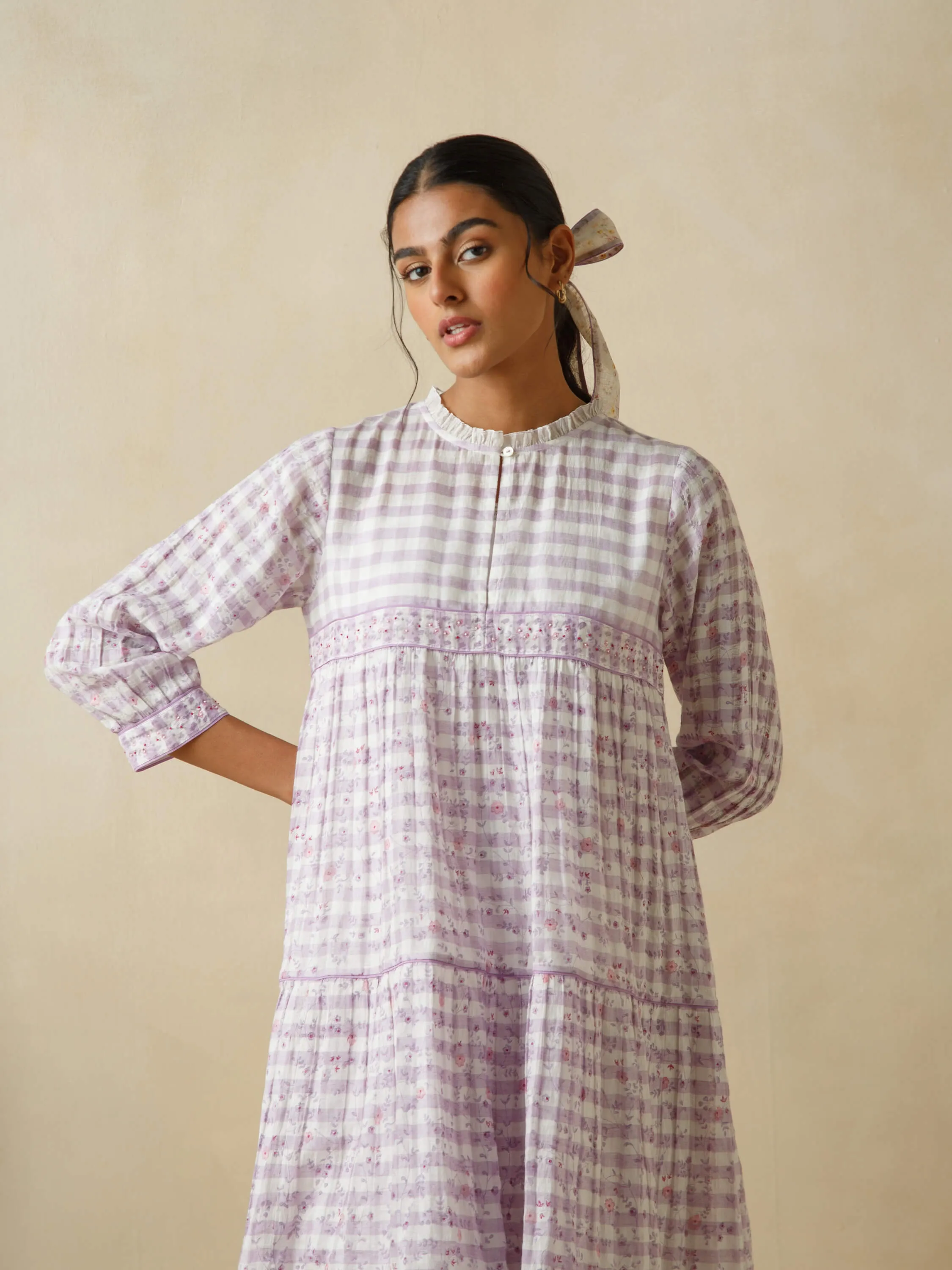 Sallyrosa Cotton Check Dress