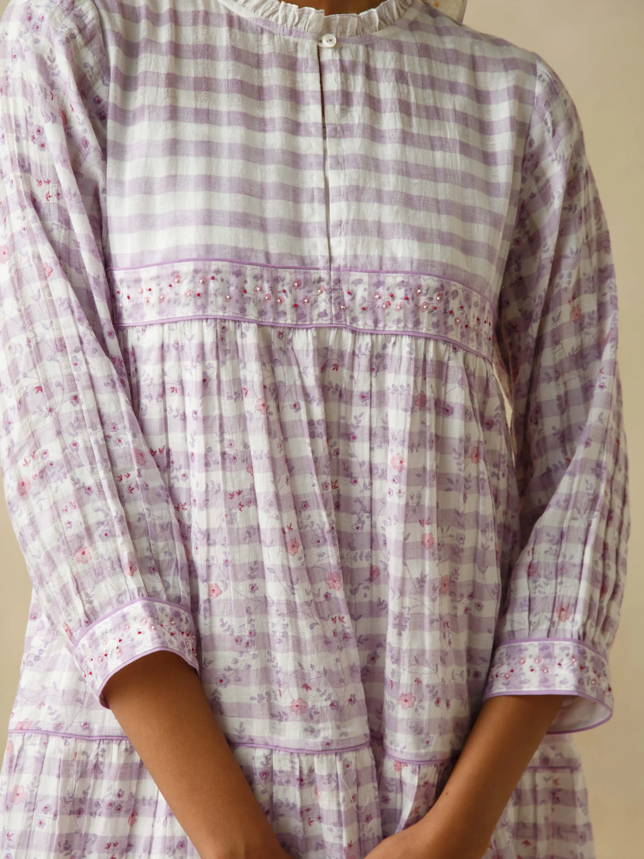Sallyrosa Cotton Check Dress
