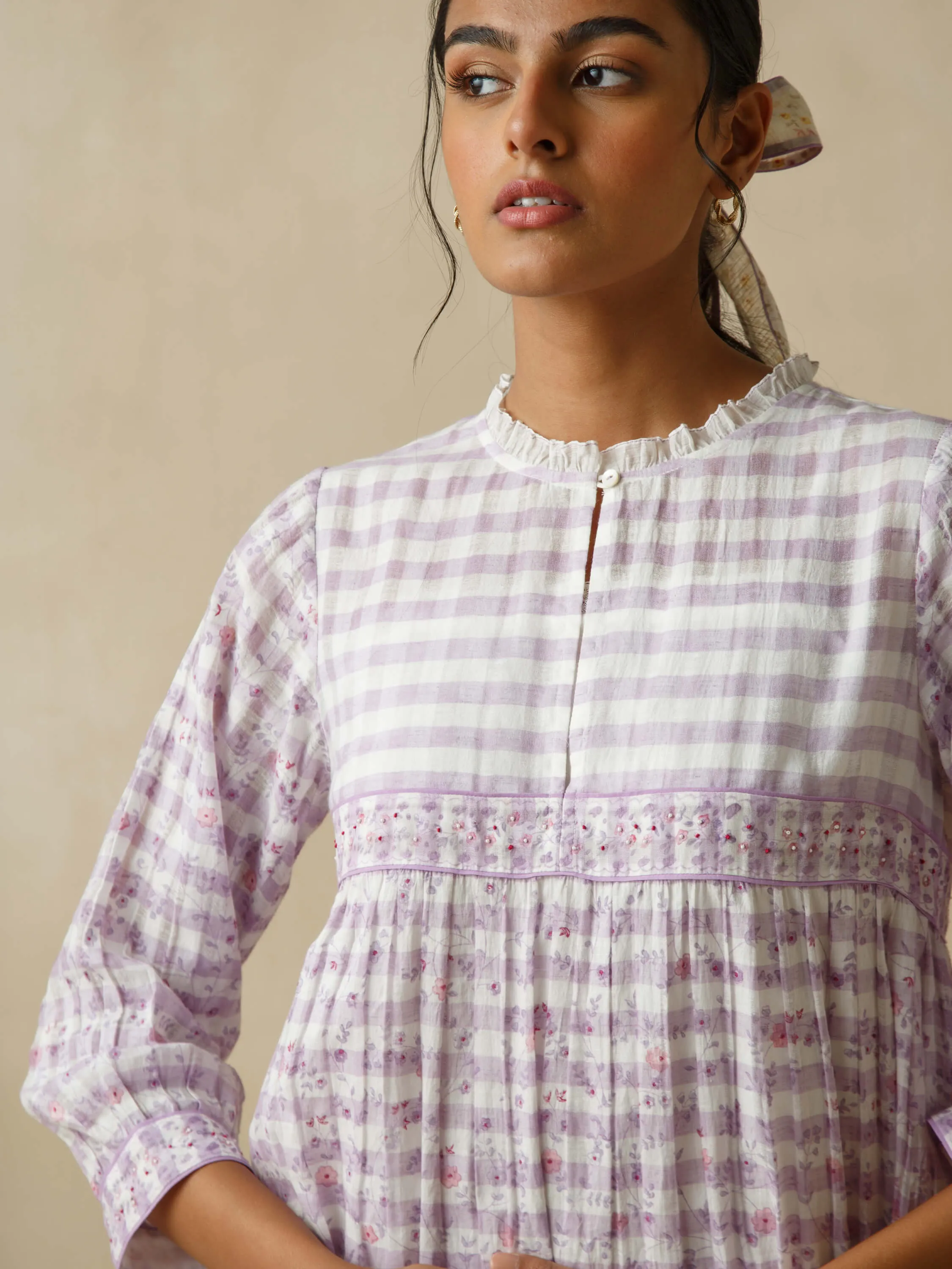 Sallyrosa Cotton Check Dress