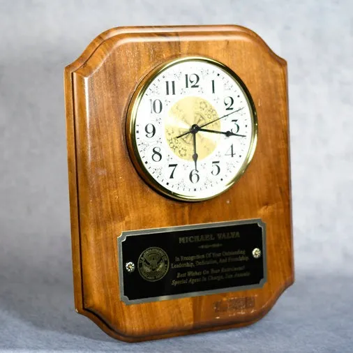 Scallop Clock Plaque
