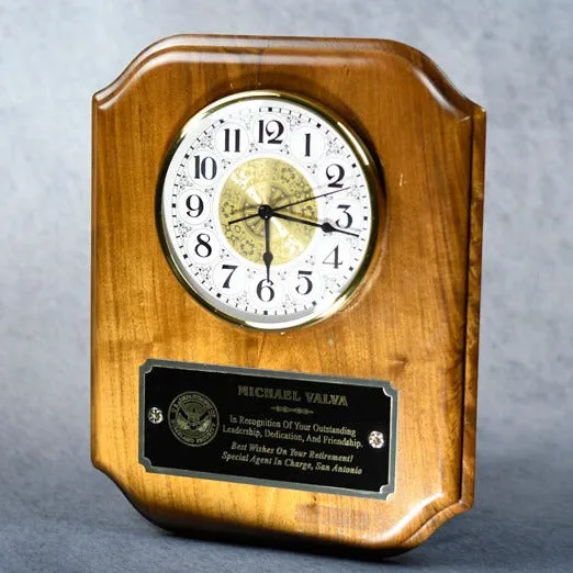 Scallop Clock Plaque