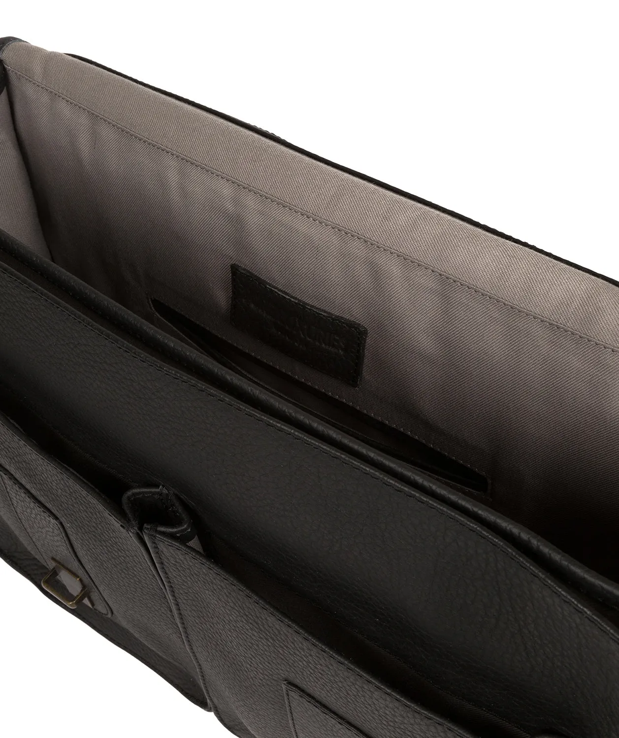 'Scott' Black Leather Workbag