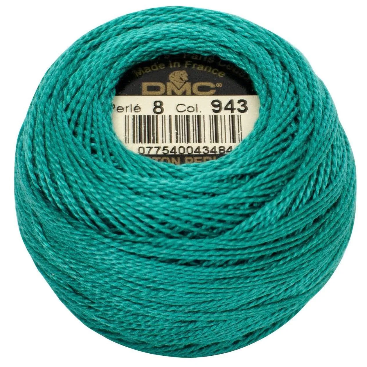 Size 8 Pearl Cotton Ball in Color 943 ~ Medium Aquamarine