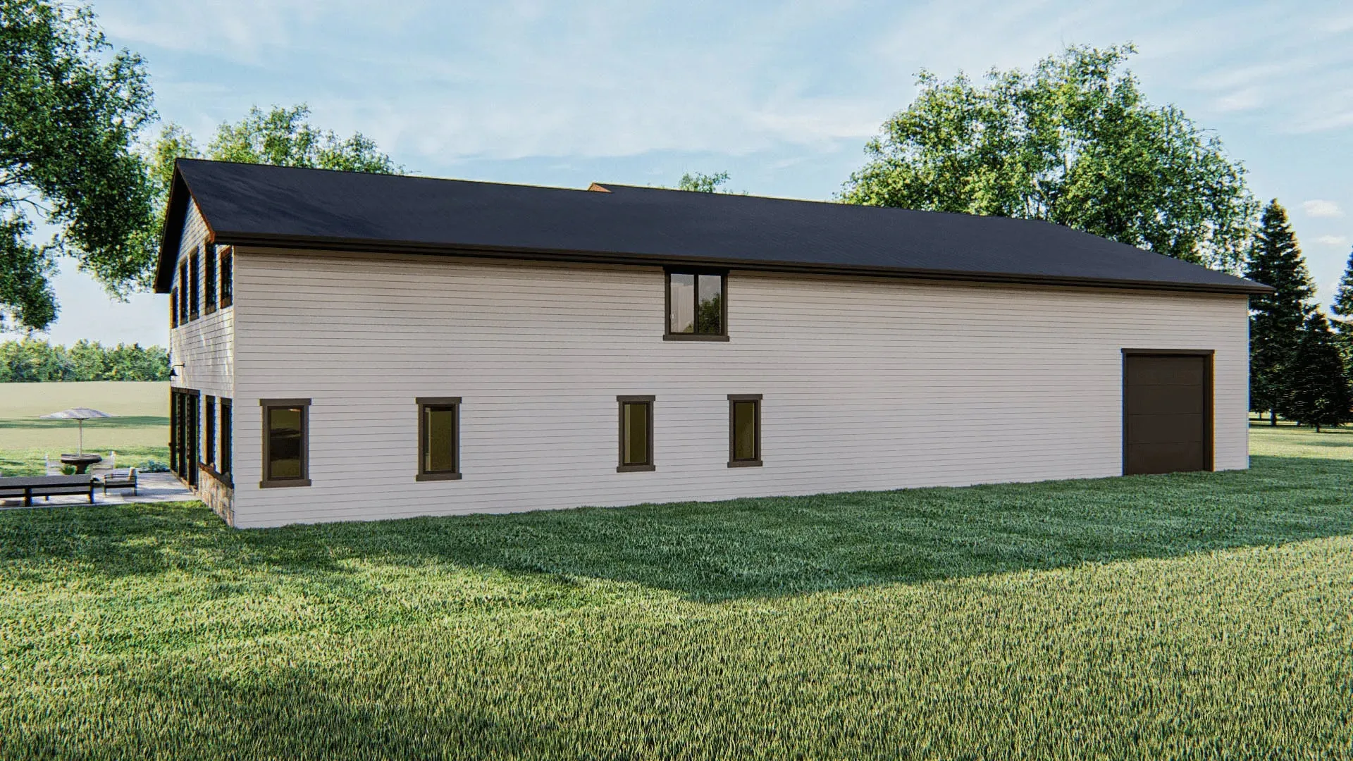 Spacious 4-Bay Garage Plan with 2,776 sq ft Living Space
