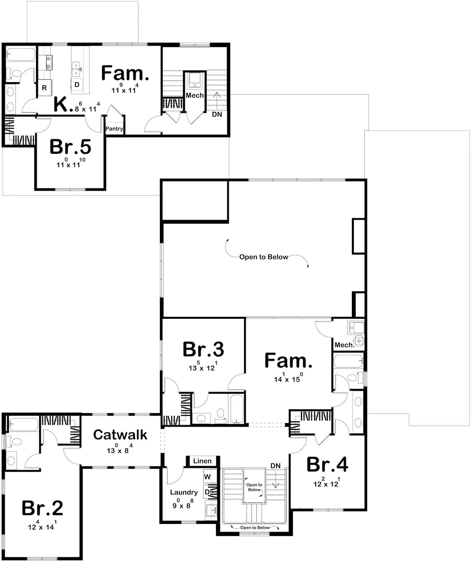 Spacious 5-Bedroom Home with Basement and Ample Porches