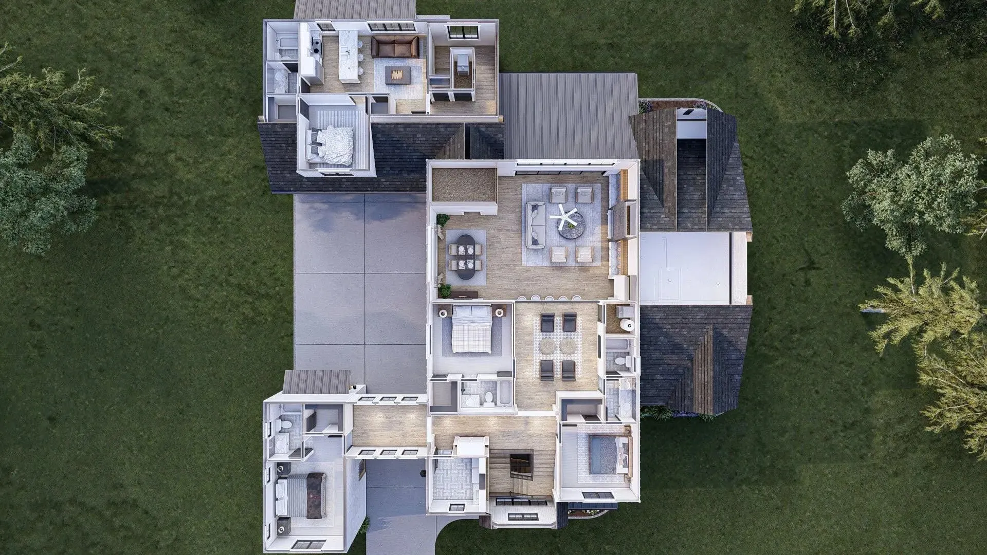 Spacious 5-Bedroom Home with Basement and Ample Porches