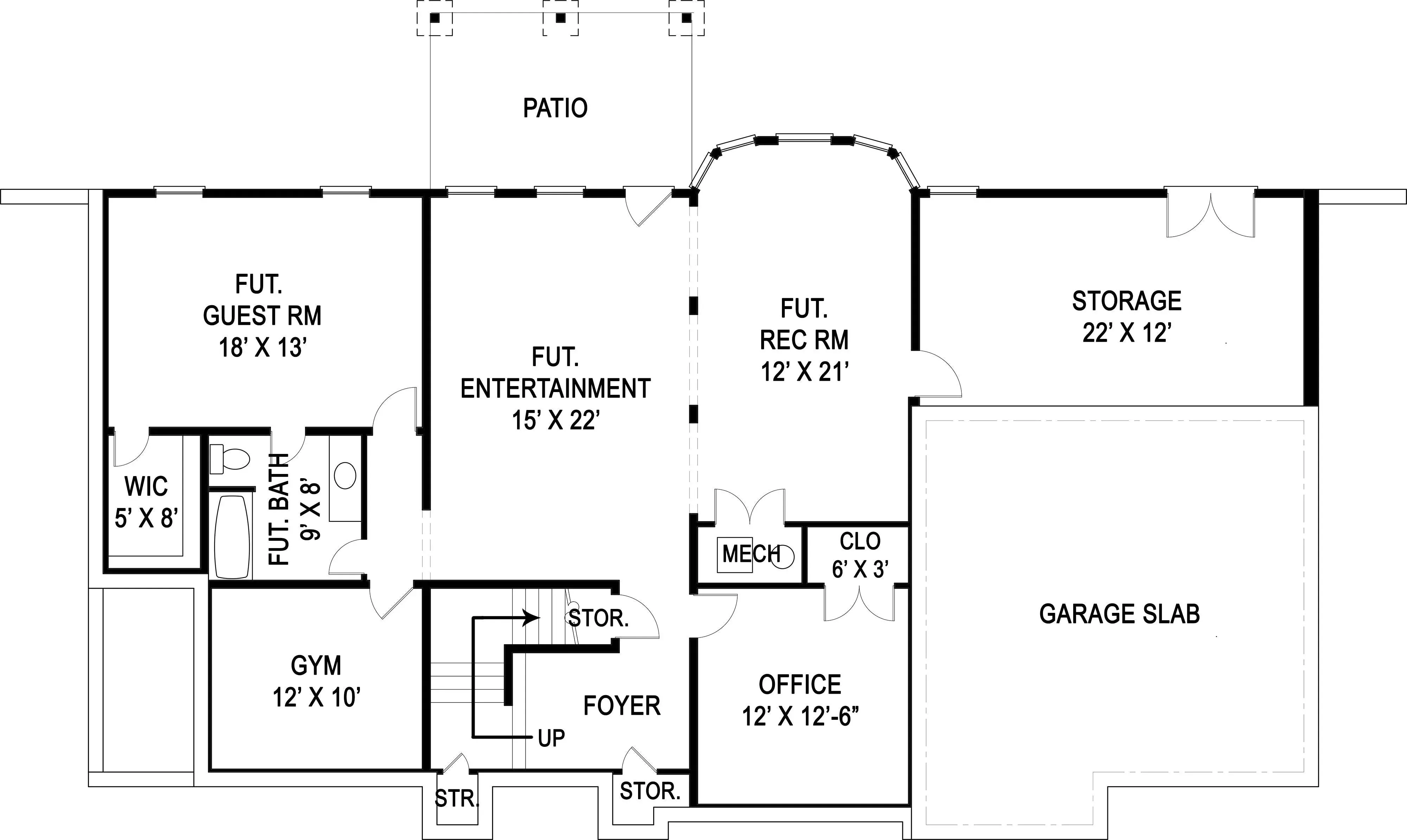 Spacious Home Plan with 4 Bedrooms, 4 Bathrooms, and Walkout Basement