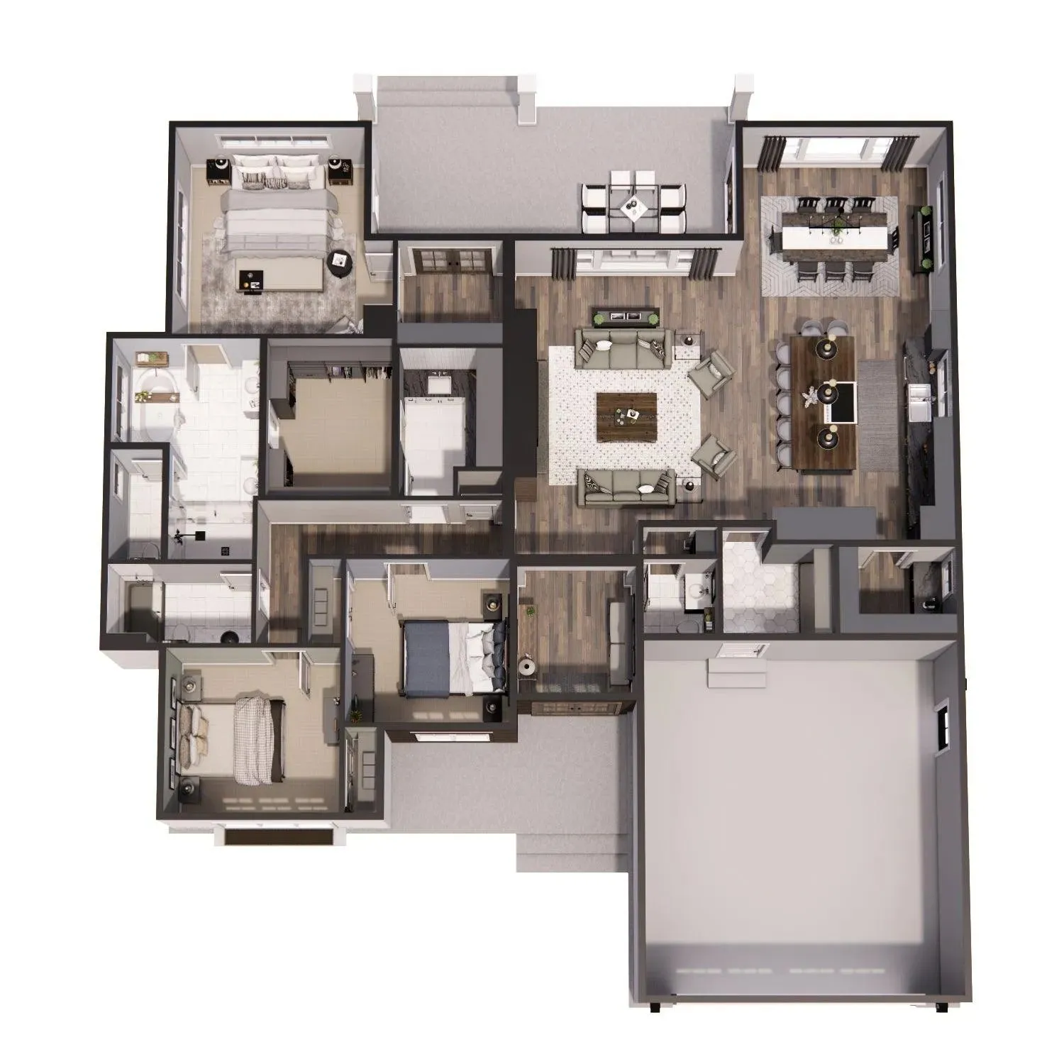 Spacious Three-Bedroom Home with Modern Amenities
