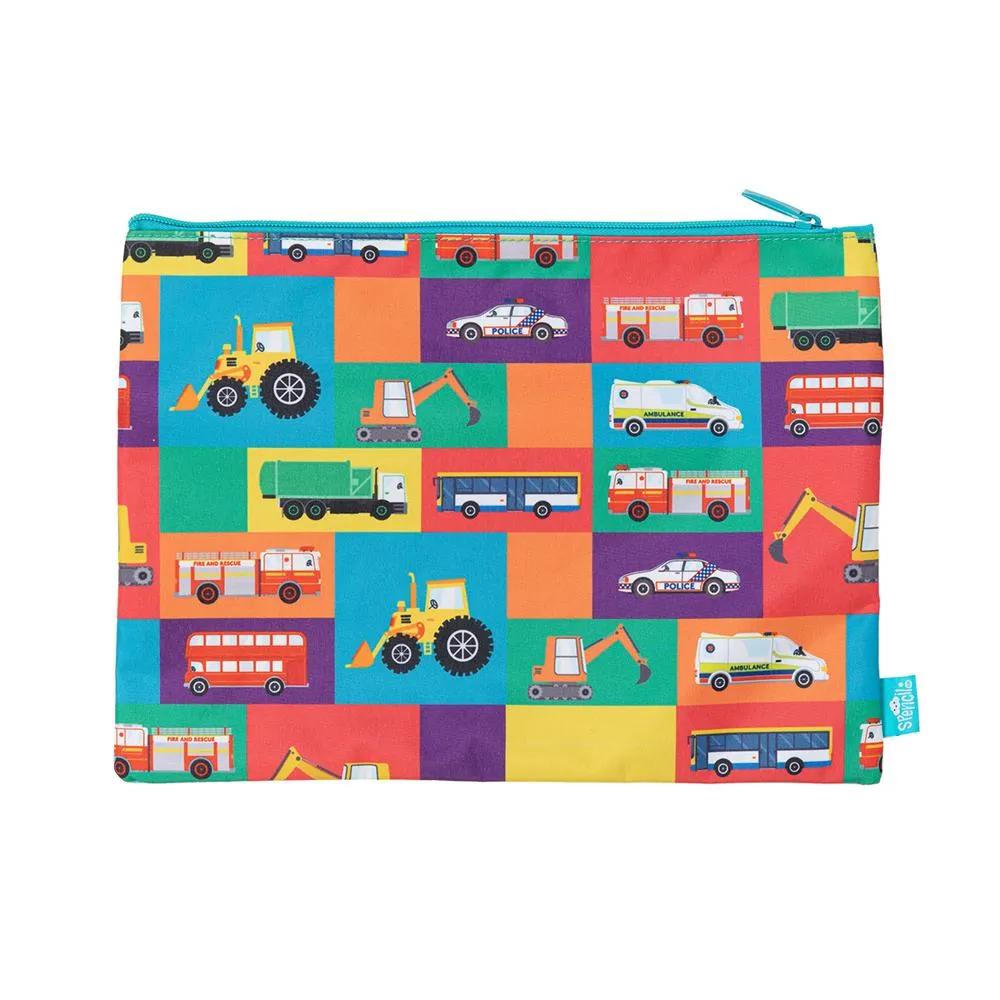 Spencil Transport Town A4 2-Zip Junior Pencil Case