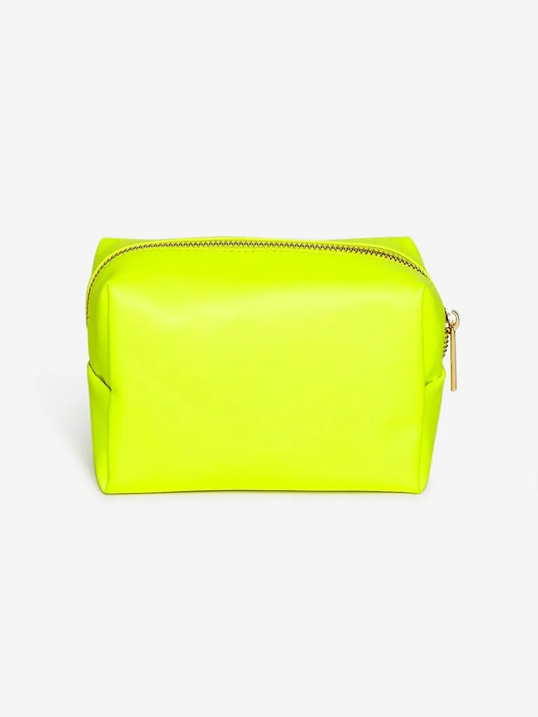 Studiowest Yellow Hot Mess Print Makeup Pouch