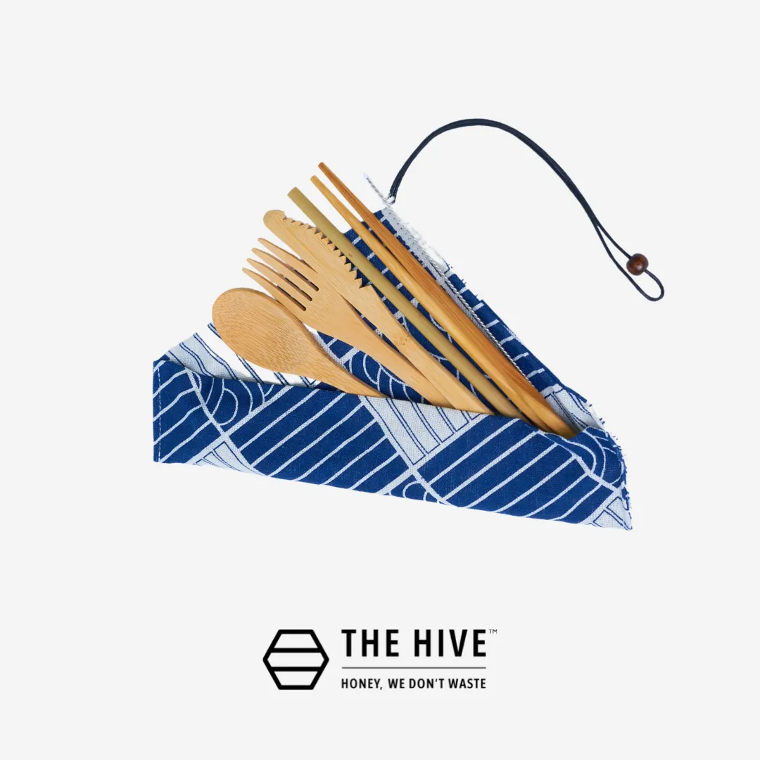 The Hive Reusable Travel Bamboo Cutlery