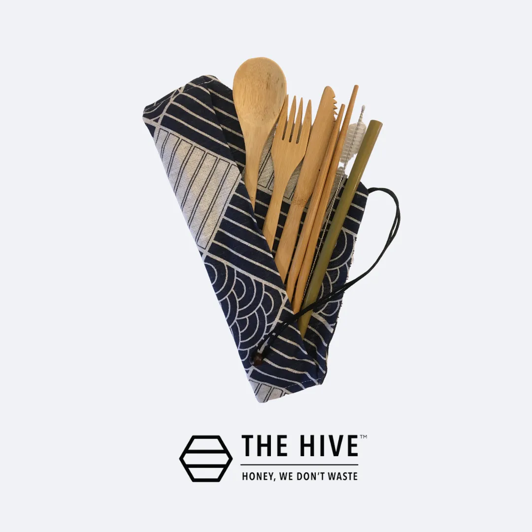 The Hive Reusable Travel Bamboo Cutlery