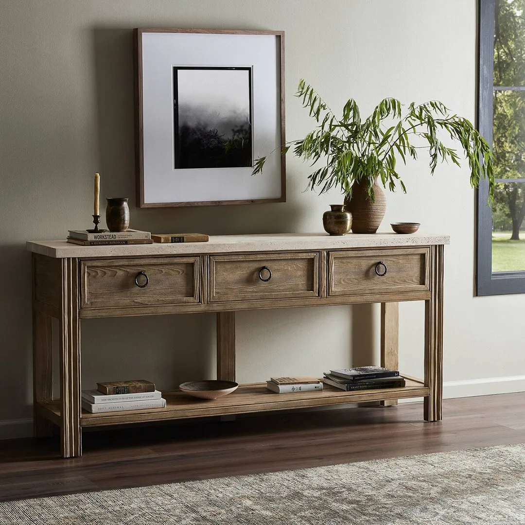 The Lazy Monsieur Partouche Marble Console Table