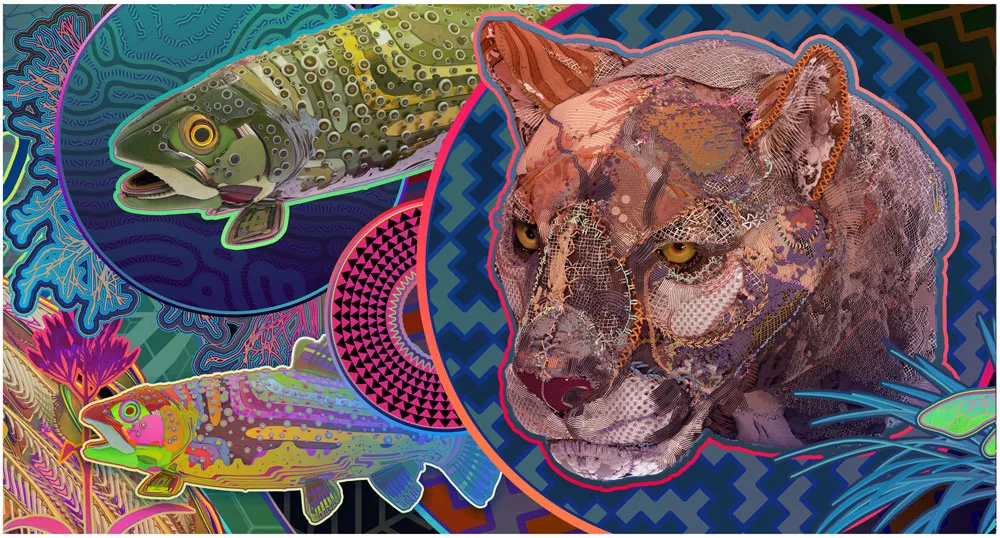 The Lyons Mural Triptych Posters
