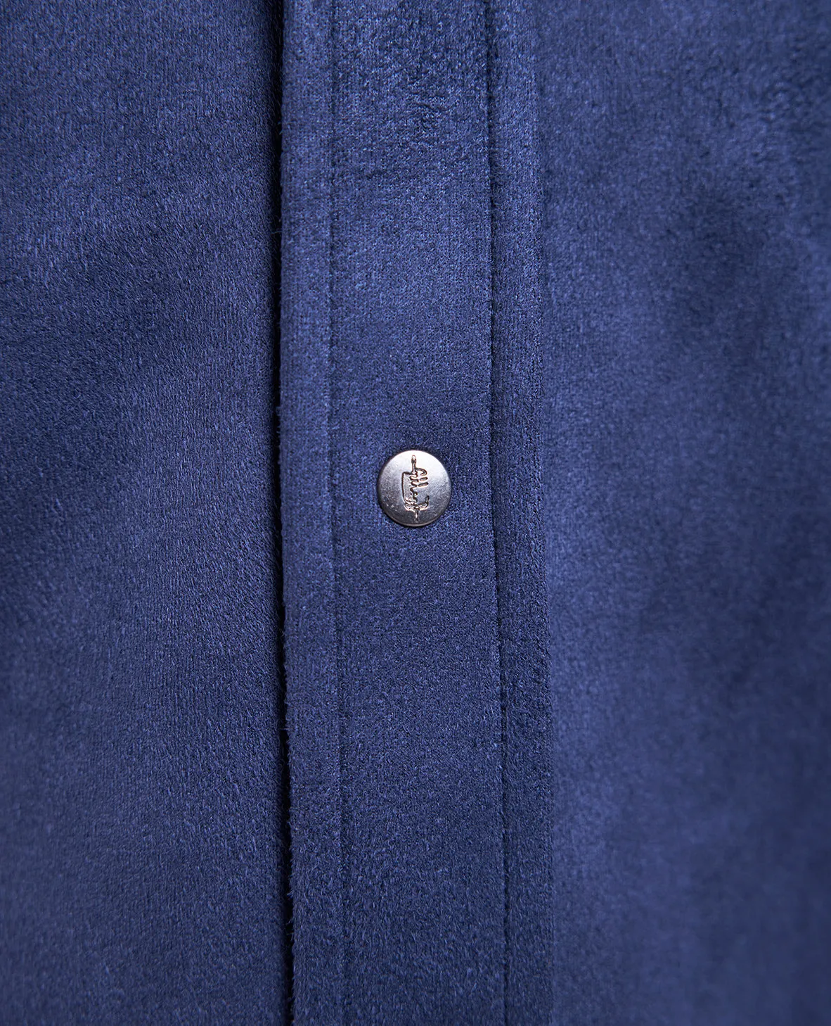 The Wyatt - Microsuede Shirt Jacket - Navy
