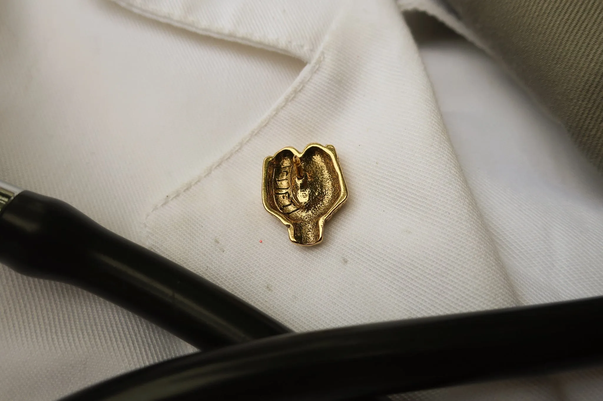 Thyroid Gland Gold Lapel Pin