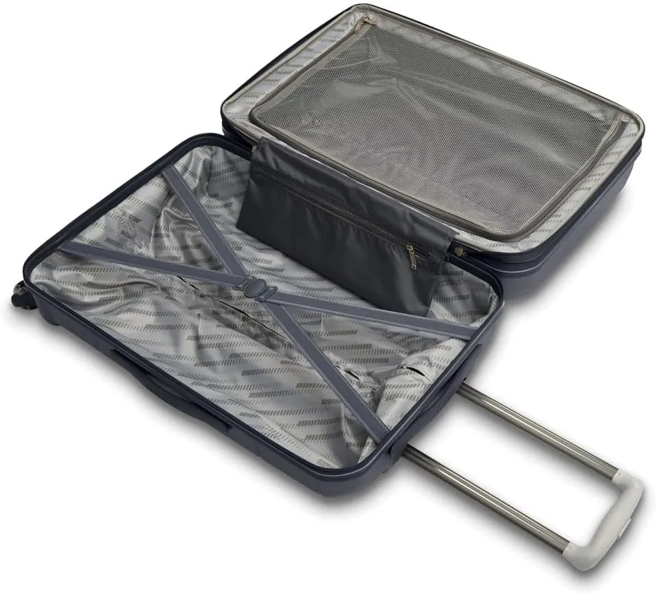 Travel Chic 20 Inch Carry On Charcoal Spinner Suitcase